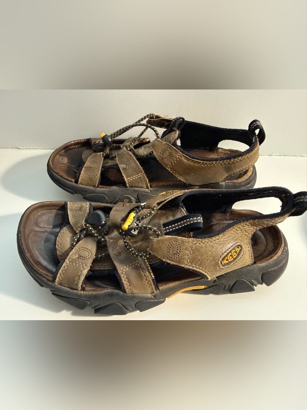 Keen Brown Tan Leather Sport Sandals